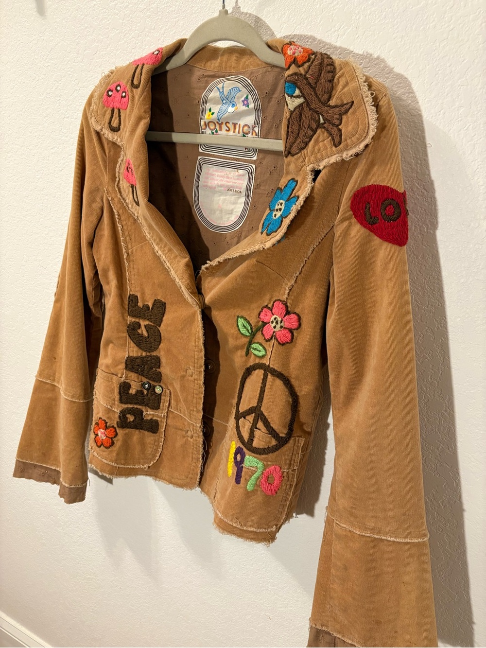 Vintage Johnny Was Joystick brown corduroy jacket with embroidery - Picture 2 of 6
